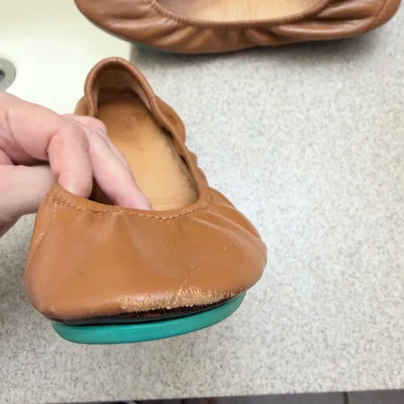 Tieks Women's Brown Leather Flats Chestnut size 8 - Picture 12 of 14